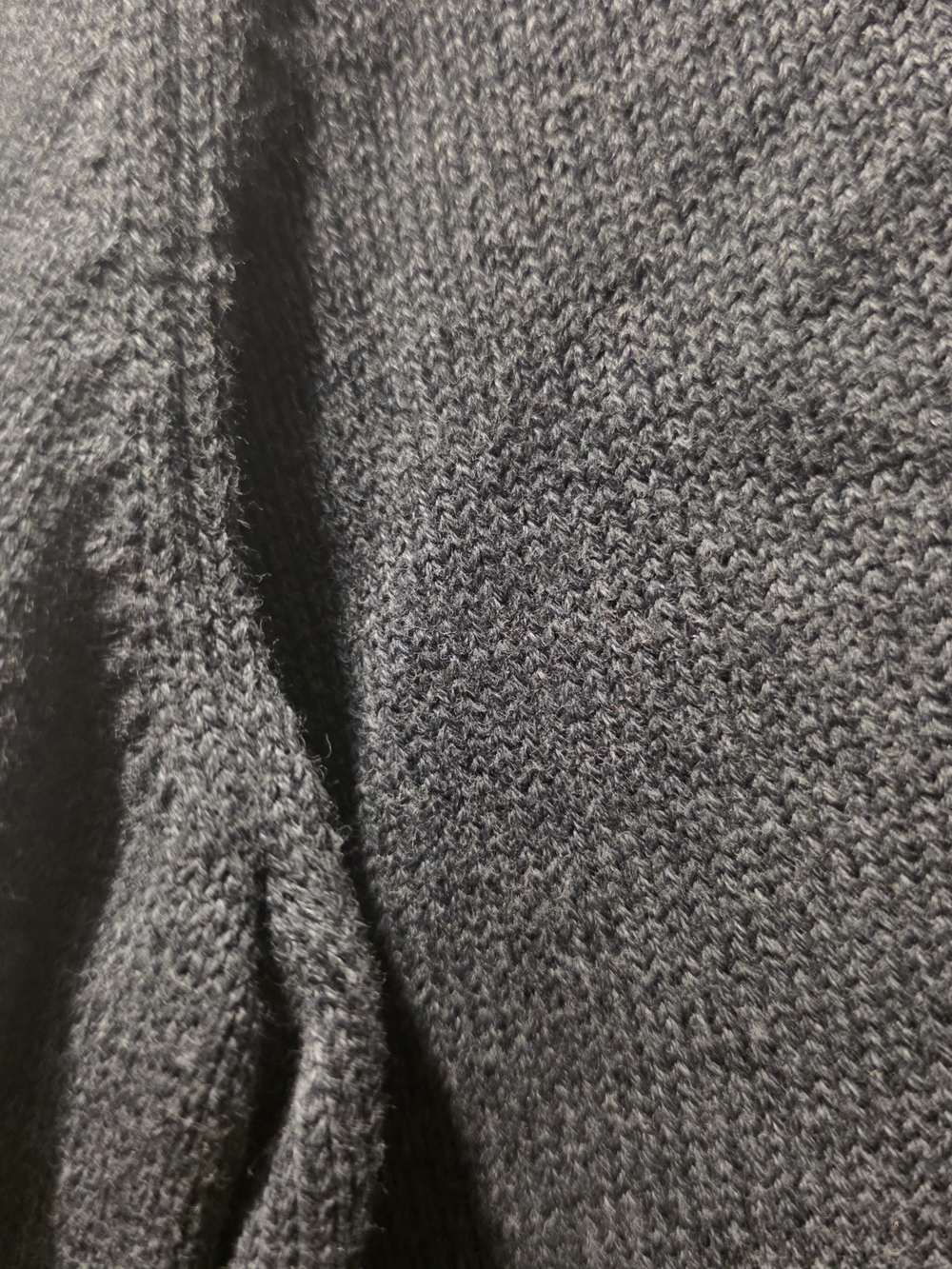 Karen Scott Hardware Henley Sweater Charcoal Heather Size PL NWT - Picture 3 of 9